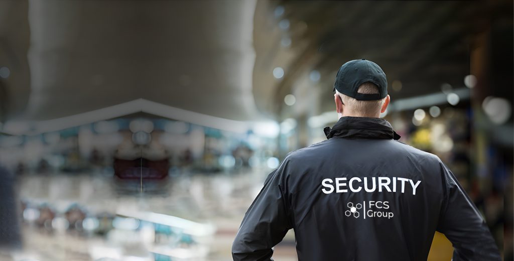 FCS Group security officer standing in a shopping centre