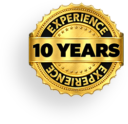 10 years experience badge